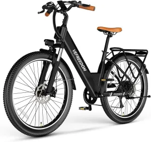 𝟏𝟎𝟎𝟎𝐖 Peak Electric Bike for Adults,up 𝟖𝟎 Miles Removable Battery Ebike, 26" UL Certified Electric Mountain E Bike with 7-Speed,Adult Electric Bicycles for Commute Beach Snow