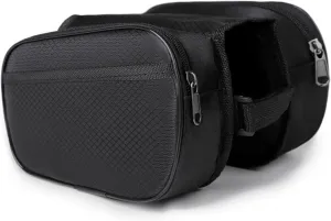 1 SET Bicycle Bicycle Front Frame Bag Waterproof Cycling Bag Bicycle Accessories Suitable for Men Compatible with Mobile Phones