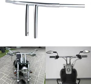 12" Rise 1 1/4" T Bar Handlebar Fit for Harley Road King FLHR 2003-2013 Softail 2000-2017 Dyna Street Bob 2006-2017 Fat Bob 2008-2017 Low Rider 2001-2005 Wide Glide 1999-2017
