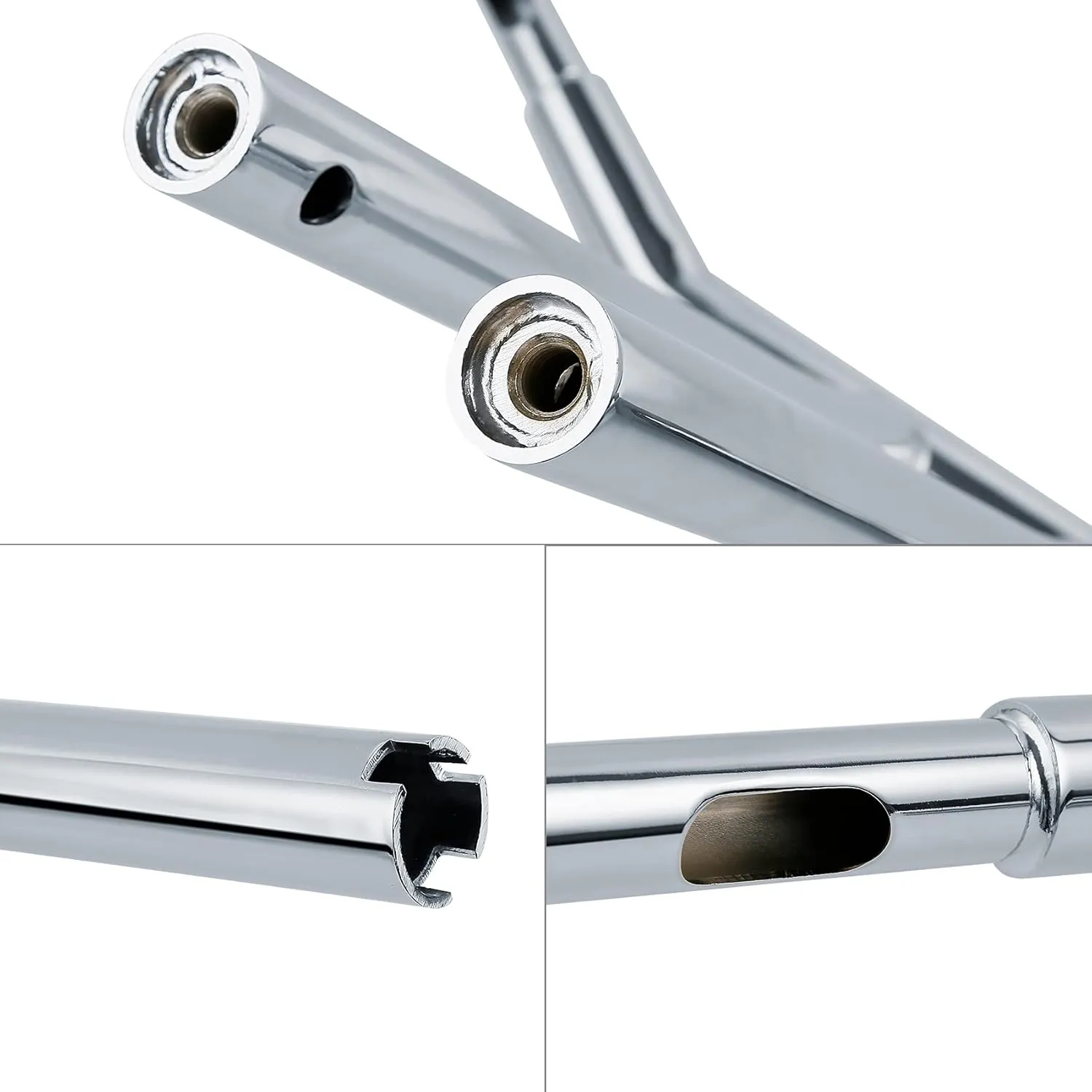 12" Rise 1 1/4" T Bar Handlebar Fit for Harley Road King FLHR 2003-2013 Softail 2000-2017 Dyna Street Bob 2006-2017 Fat Bob 2008-2017 Low Rider 2001-2005 Wide Glide 1999-2017