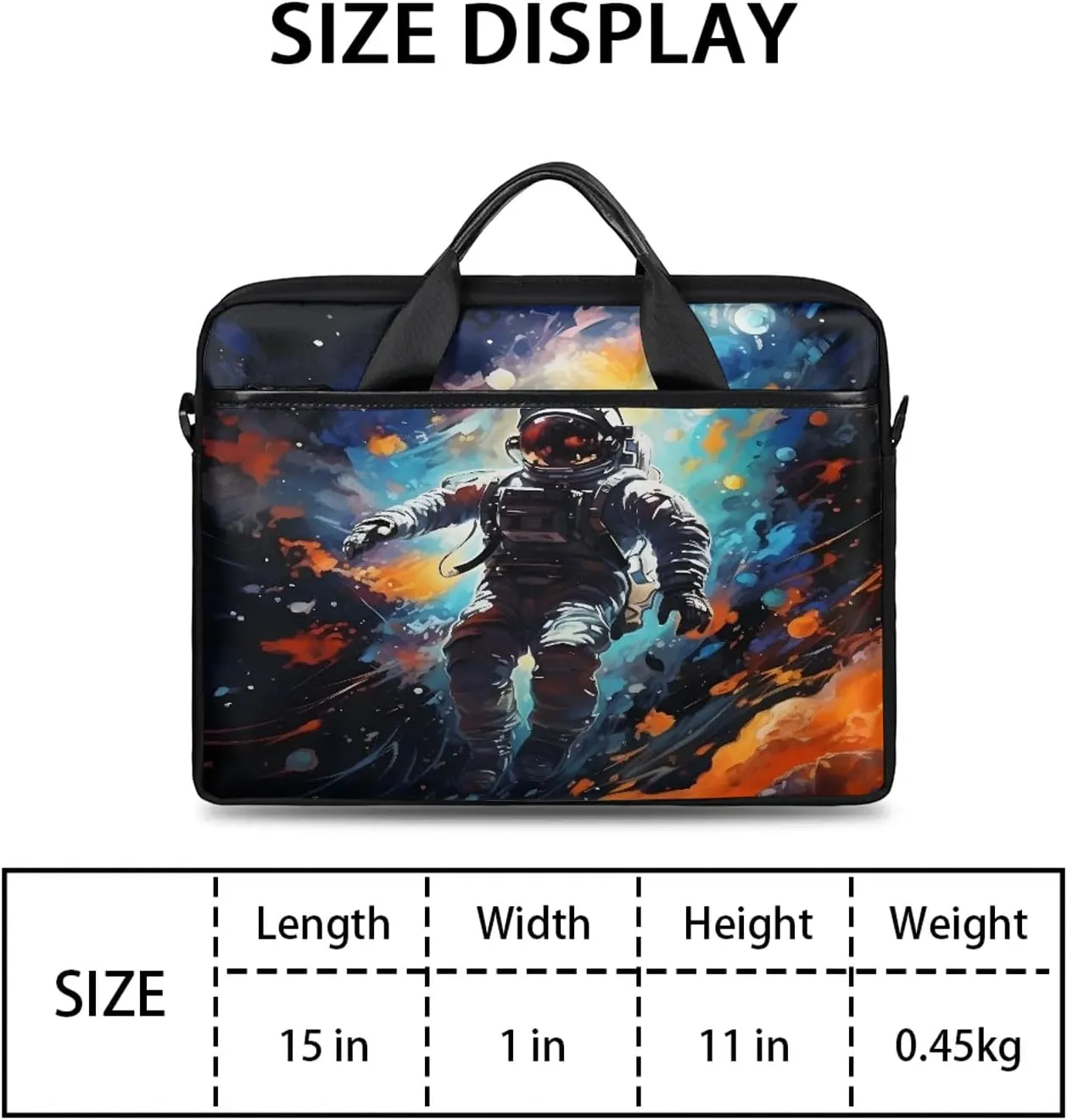 13-15 Inch Abstract Striped Handy Laptop Bag Colorful Striped Shoulder Laptop Bag For Work, School, Travel And More