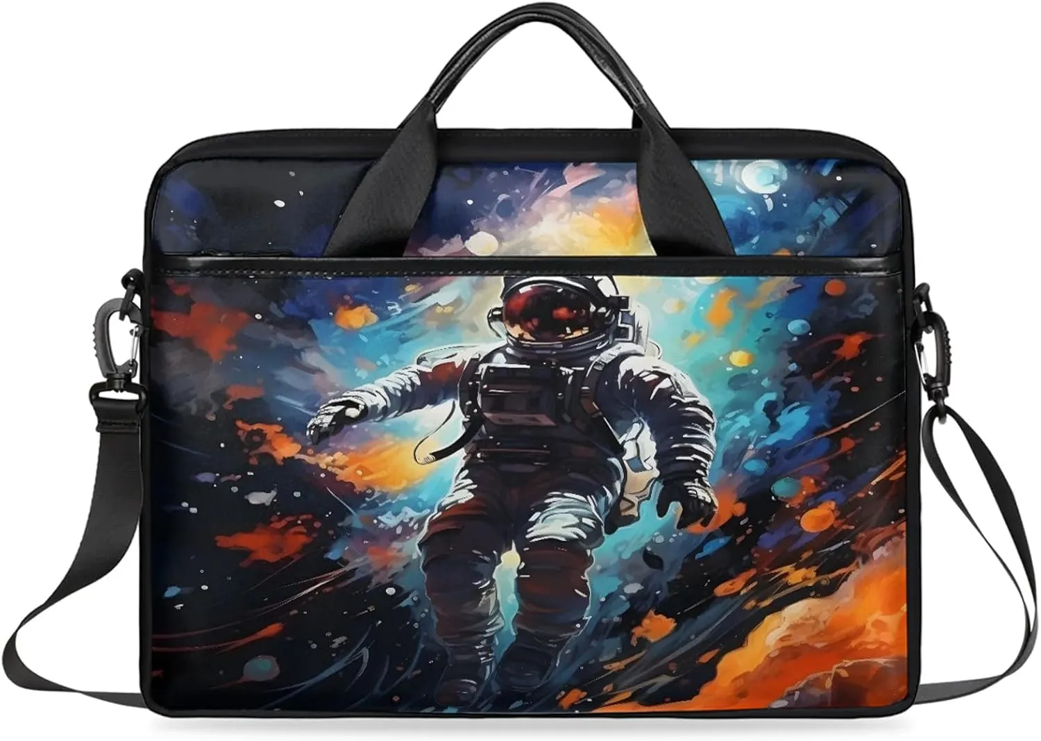 13-15 Inch Abstract Striped Handy Laptop Bag Colorful Striped Shoulder Laptop Bag For Work, School, Travel And More