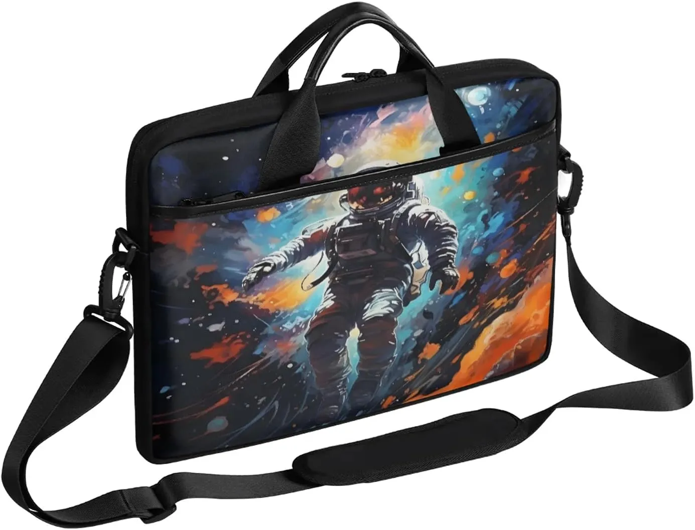 13-15 Inch Abstract Striped Handy Laptop Bag Colorful Striped Shoulder Laptop Bag For Work, School, Travel And More