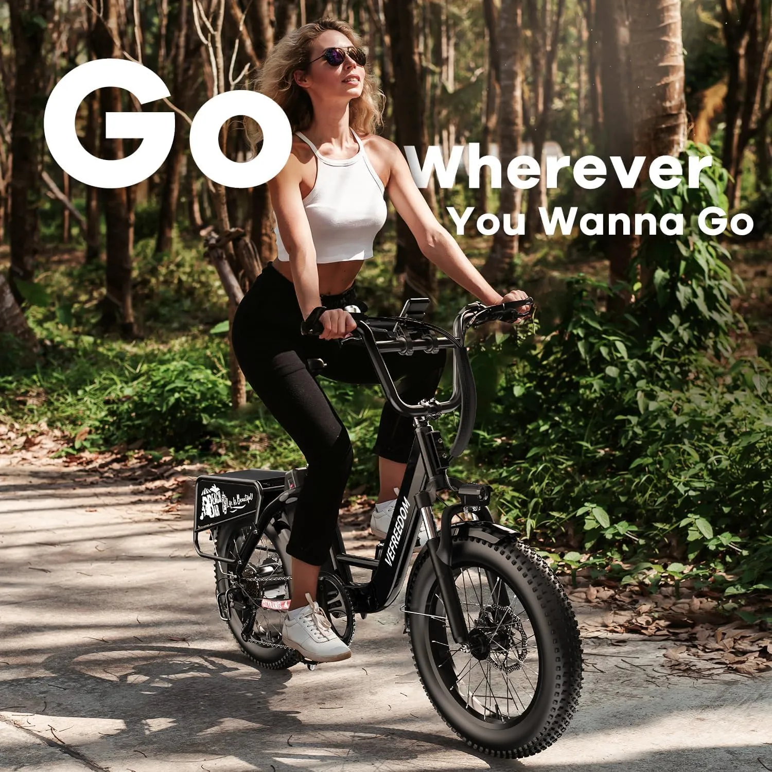 1500W Peak Electric Bike for Adults, 48V 20Ah Removable Battery Max Range 70Miles & 30MPH Electric Bicycle, 20''×4.0" Fat Tire Ebike,Fast Cargo Ebikes,Commute Mountain E-Bike UL Certified