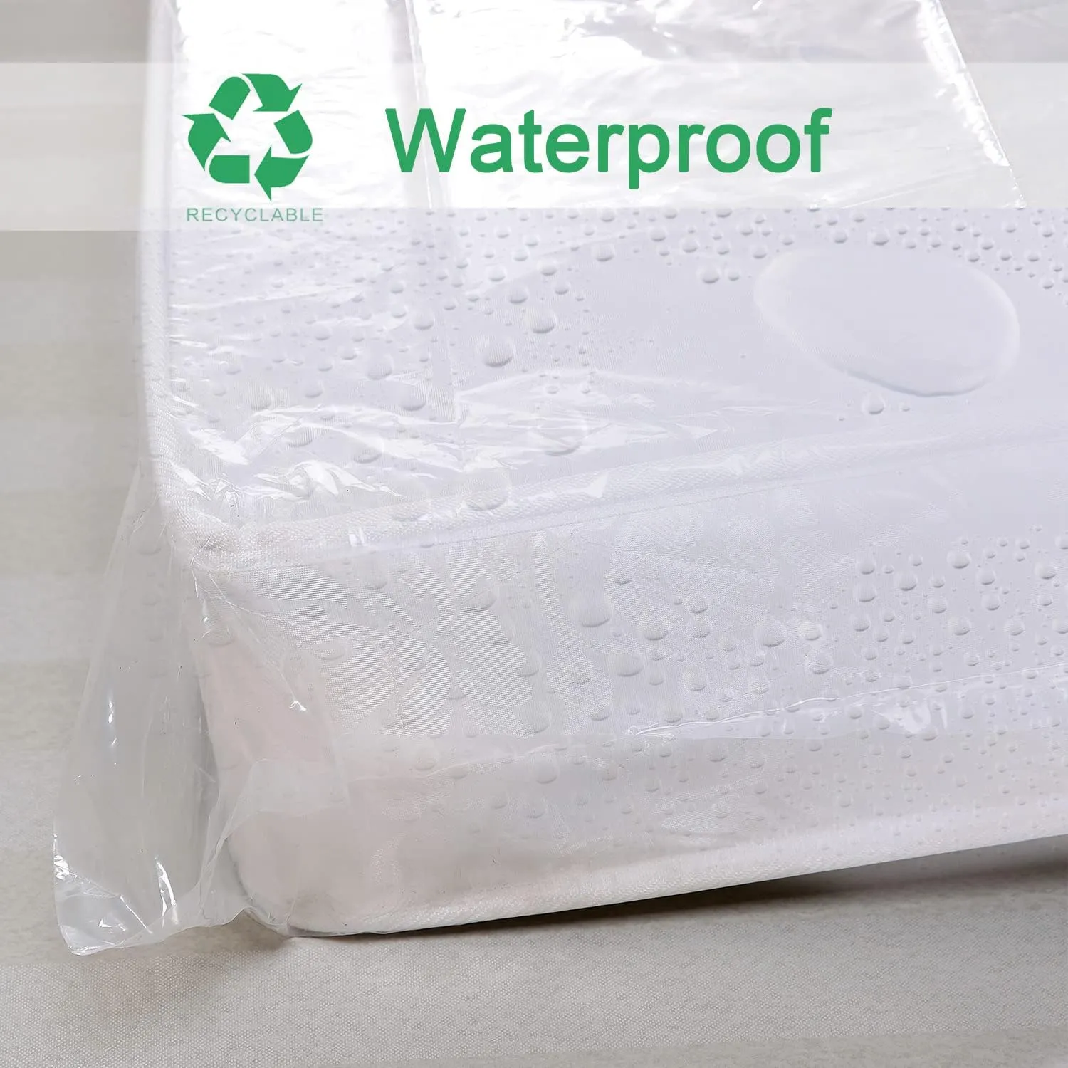 2-Pack Mattress Bag for Moving - California King/King Size Mattress Storage Bag - 4 Mil Extra Thick Heavy Duty Mattress Protection Cover - 94 x 96 Inch