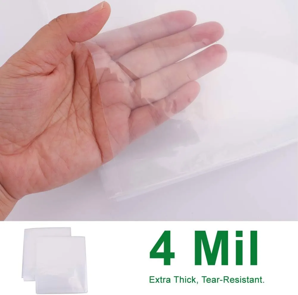 2-Pack Mattress Bag for Moving - California King/King Size Mattress Storage Bag - 4 Mil Extra Thick Heavy Duty Mattress Protection Cover - 94 x 96 Inch