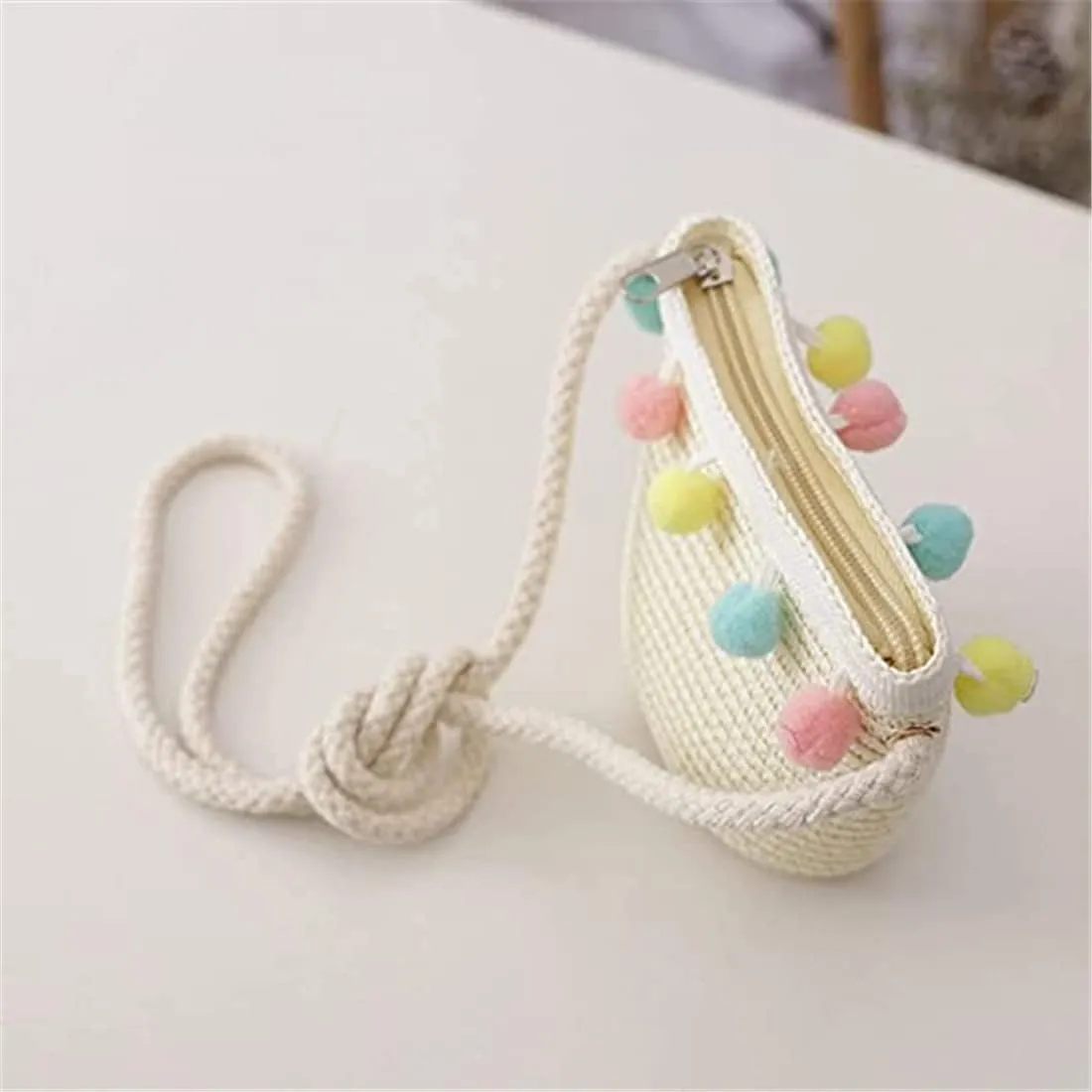 2 Pcs Baby Girls Summer Sun Protection Hats Summer Wide Brim Sun Flower Carrot Beach Cap with Shoulder Bag Set