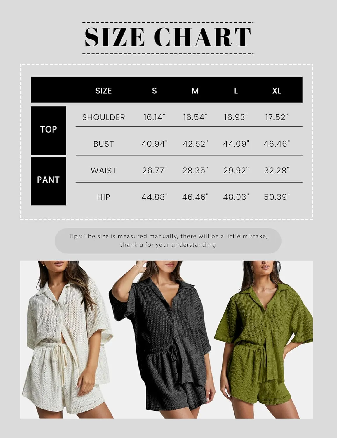 2 Piece Crochet Swimsuit Cover Ups for Women Hollow Out Knit Half Sleeve Tops Shorts Sets