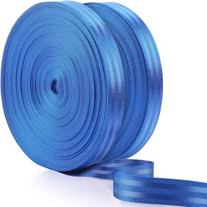 2 Rolls 98 Yards Nylon Webbing Strap 1 Inch Heavy Duty Webbing Roll Flat Climbing Webbing for Indoor Outdoor Gear Crafting DIY Repairing Belt Camping Hiking Sports