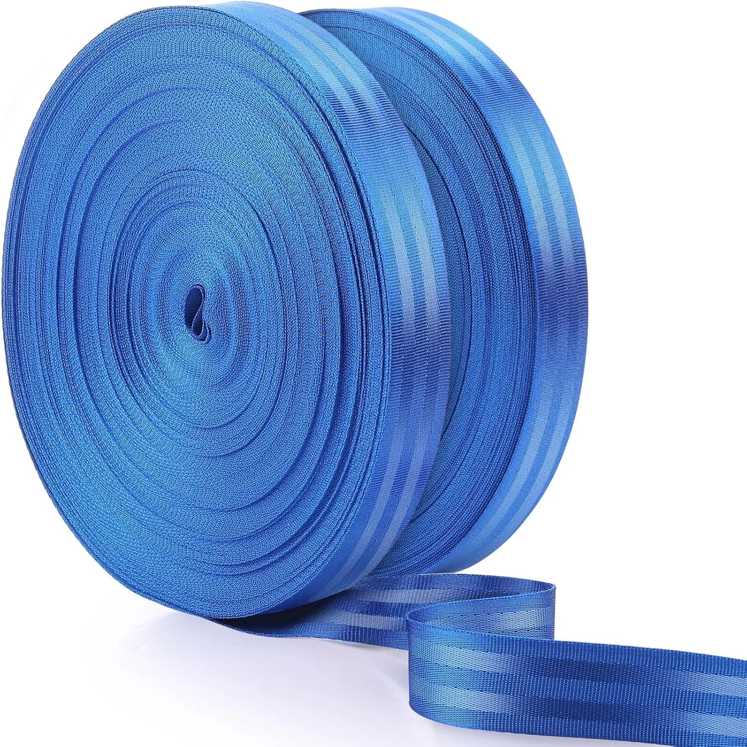 2 Rolls 98 Yards Nylon Webbing Strap 1 Inch Heavy Duty Webbing Roll Flat Climbing Webbing for Indoor Outdoor Gear Crafting DIY Repairing Belt Camping Hiking Sports