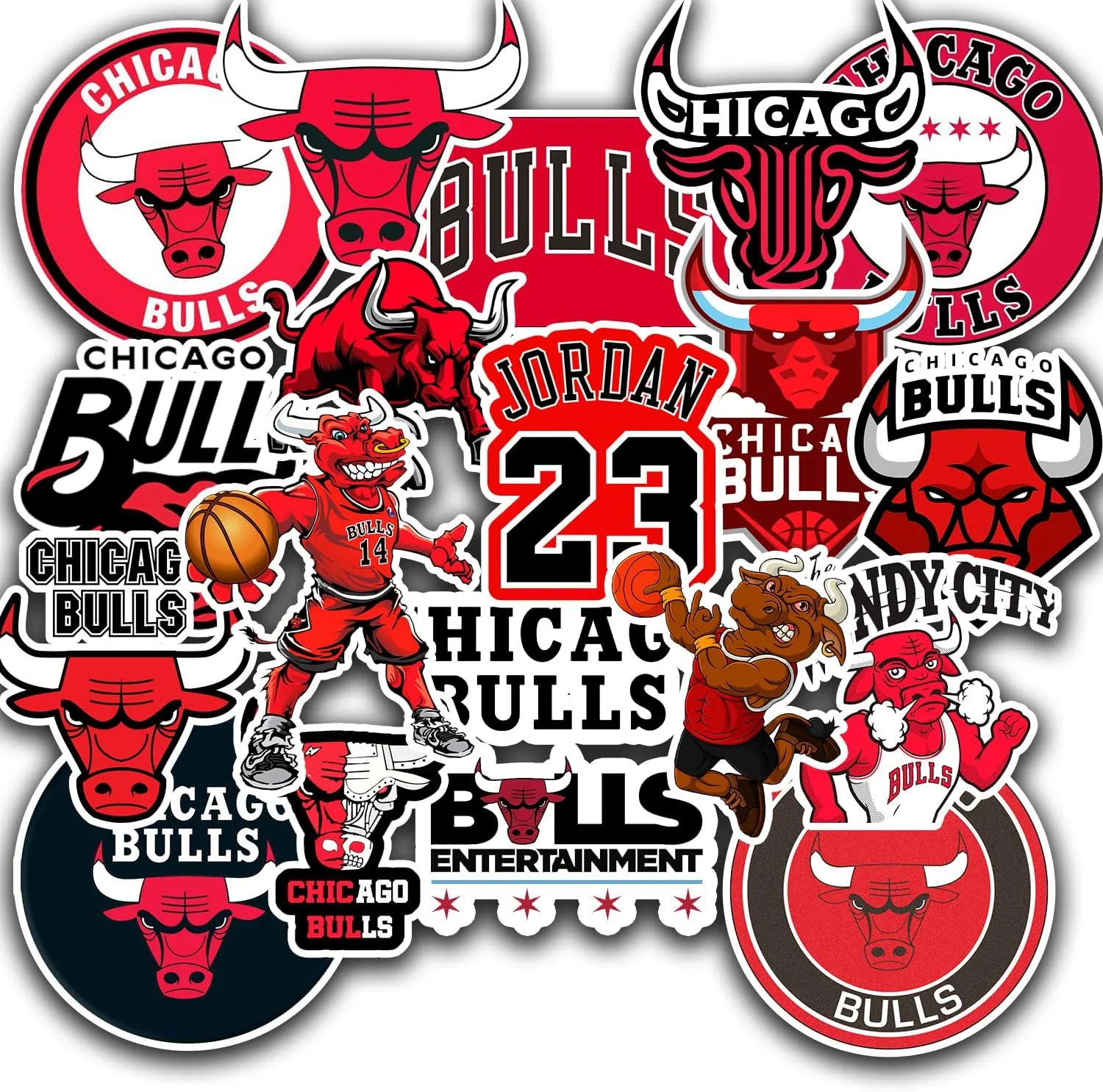 20 PCS of American Basketball Stickers for Water Bottle, Laptop, Bicycle, Computer, Motorcycle, Travel Case, Car Decal Decoration Sticker