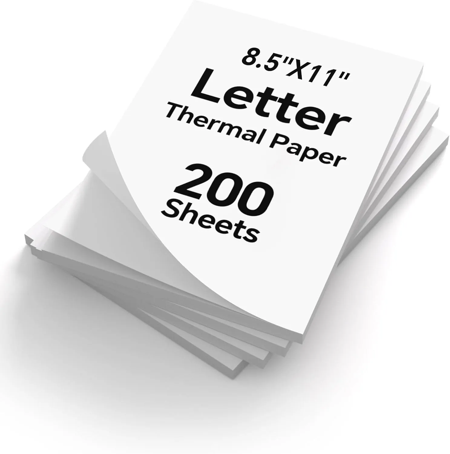 200 Sheets Thermal Printer Paper 8.5x11 US Letter MT610 Thermal Paper, Compatible with PRT/iDPRT/HPRT Portable Printer and Other Brands Thermal Document Printers