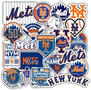 21 PCS American Baseball Stickers for Water Bottle, Laptop, Bicycle, Computer, Motorcycle, Travel Case, Car Decal Decoration Sticker 2-2.5 inches