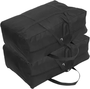 2Pcs Heavy Duty Storage Bags with Backpack Straps Large Organizer for Travel Camping Gardening Tools
