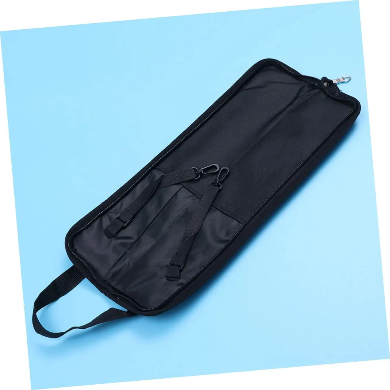 2sets 2pcs Portable Drumstick Bag Zipper Thickened Mallet Storage Case for Easy Carrying Durable Black Drumstick Holder for Musicians and Percussion Instruments 2pcs*2