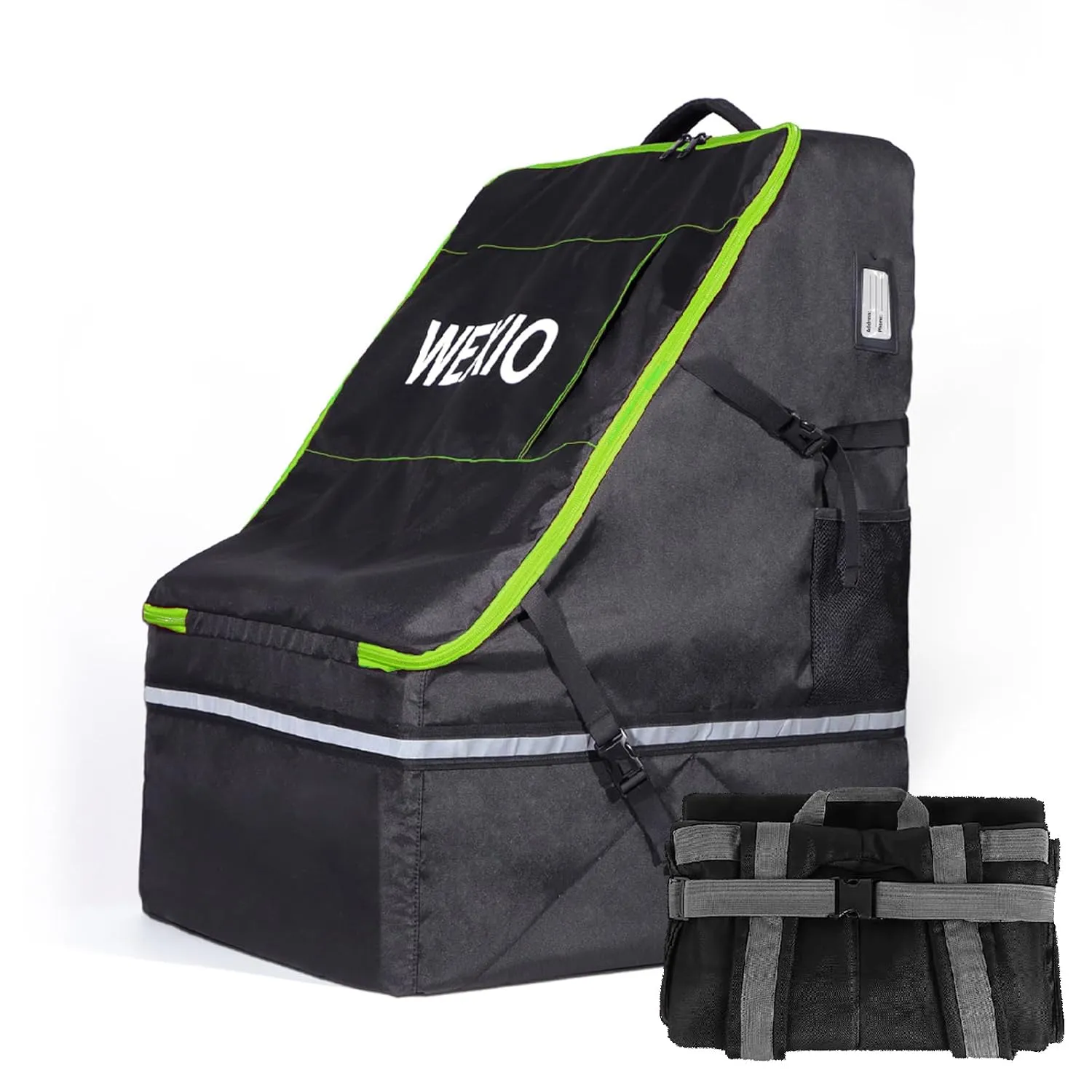 360° Padded Car Seat Travel Bag for Airplane,Waterproof Gate Check Car seat Bags for Air Travel, Universal Fit for Chicco Britax Evenflo Cybex Maxi Cosi Peg ，20"x21"x30"，Large