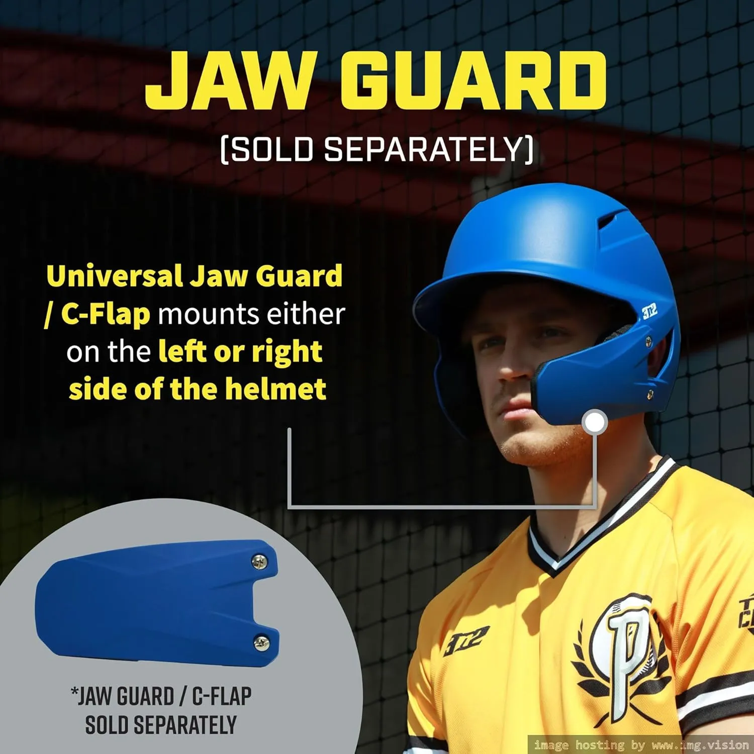 3N2 Pro Clutch Baseball Helmet - Ventilated High-Impact Shell, Moisture-Wicking Padding - Matte