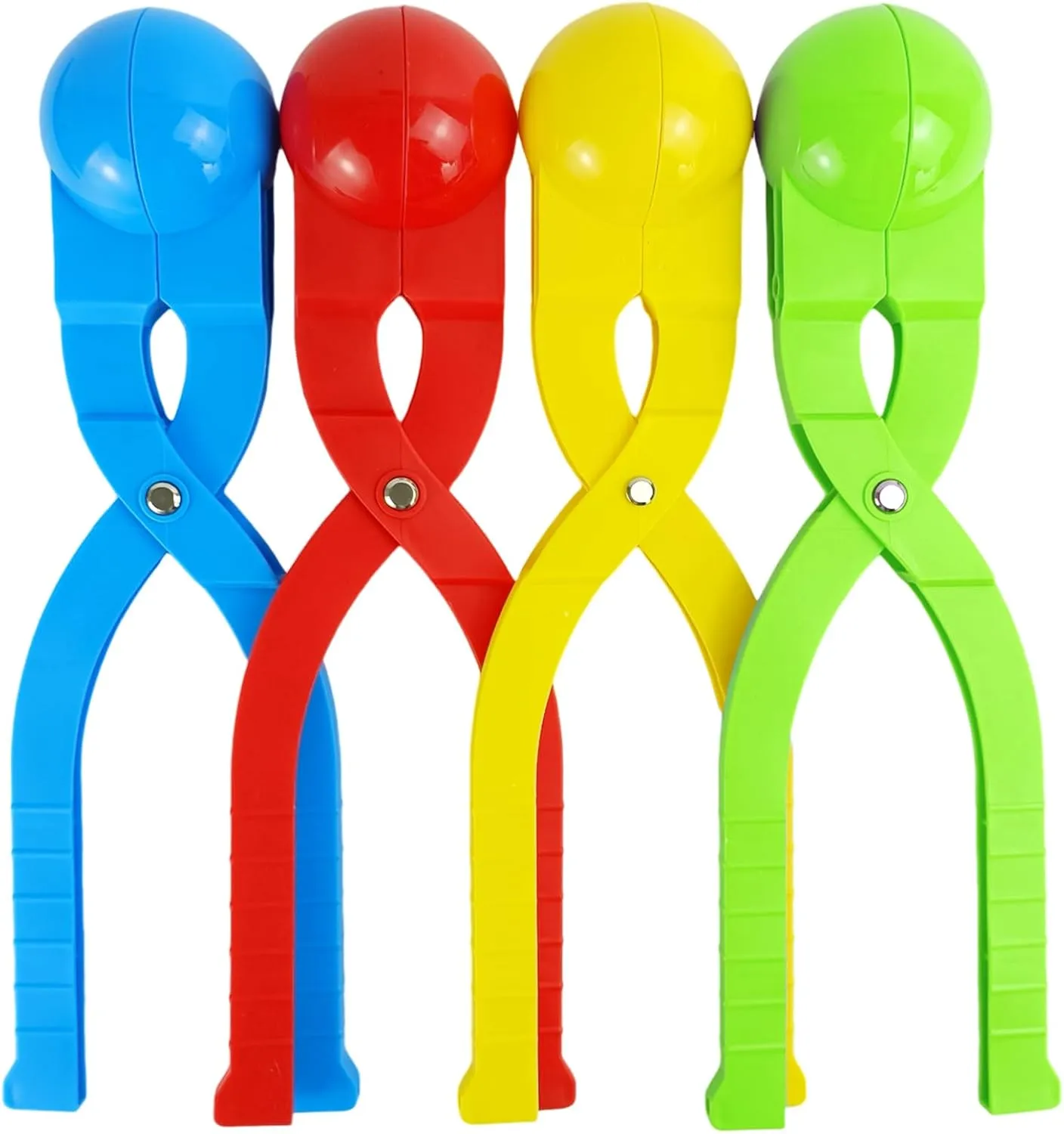 4 Pack Snowball Maker for Kids, Large Snow Ball Maker Mold - Snow Ball Toys Games with Handle for Kids Outdoor Indoor Winter Snowball Fight Maker Tool Clip