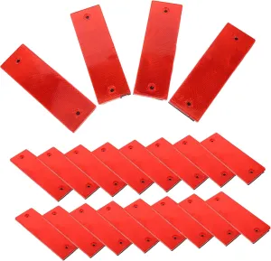 50pcs Reflector Stickers for Vehicles Self-Adhesive Reflective Decals for Enhanced Safety for Trucks Cars and Outdoor Activities and Warning Stickers