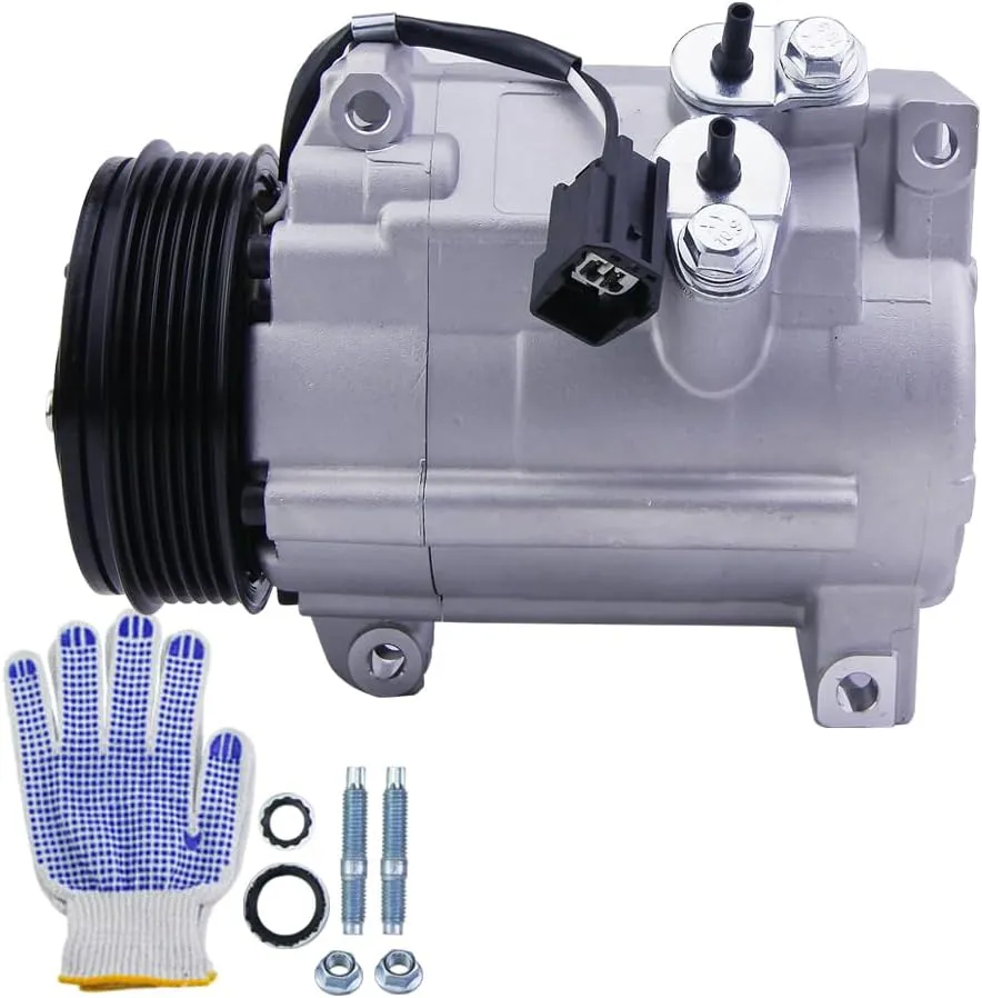 AC Compressor with A/C Clutch compatible with GMC Arcadia Fit for Buick Enclave A/C Compressor 2007 2008-2012 CO 21625C 15926085