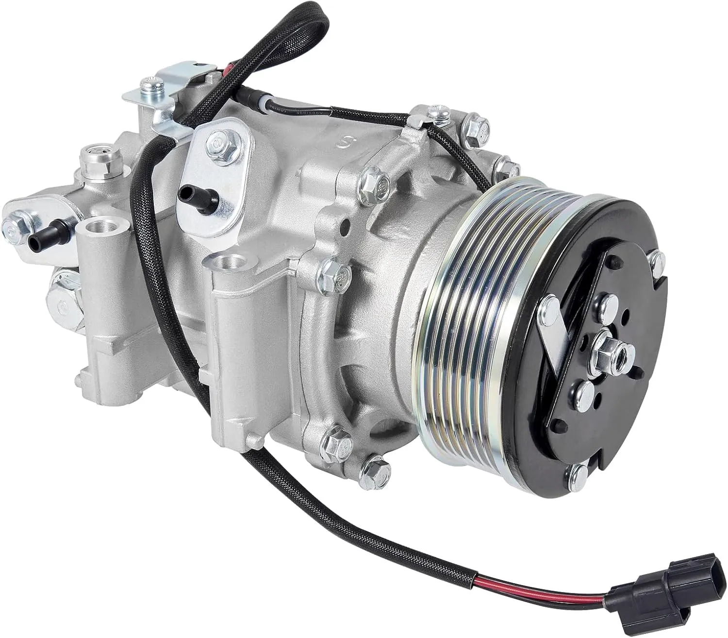 AC Compressor with Clutch Compatible with 2006-2011 Honda Civic 1.8L - Direct Replacement for OEM# 38800RNAA01, 38810RRBA01, 38800-RNB-A02, 38800RNAA010M2 - Reliable Air Conditioning Unit
