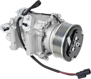 AC Compressor with Clutch Compatible with 2006-2011 Honda Civic 1.8L - Direct Replacement for OEM# 38800RNAA01, 38810RRBA01, 38800-RNB-A02, 38800RNAA010M2 - Reliable Air Conditioning Unit