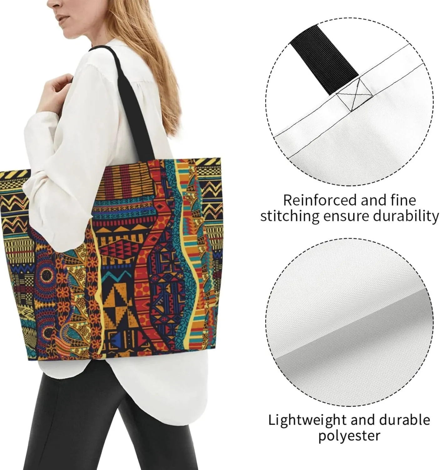 African Ethnic Grocery Bag Africa Shoulder Bag Handbag Shopping African Grocery Bags Tote Bag African Art Bag