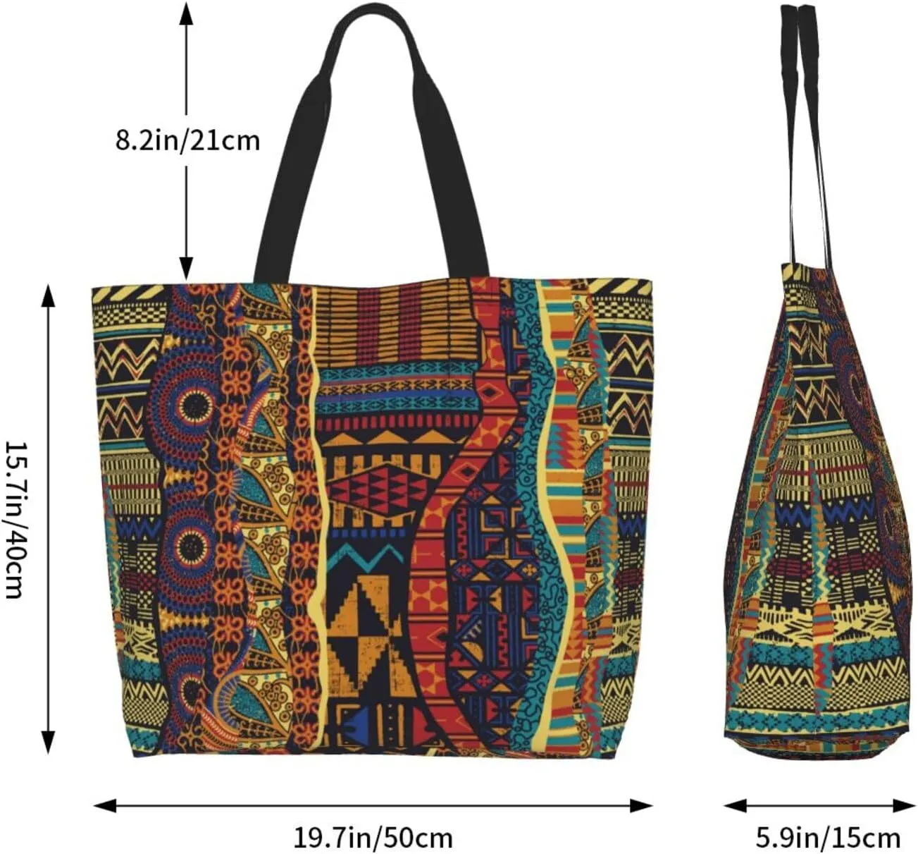 African Ethnic Grocery Bag Africa Shoulder Bag Handbag Shopping African Grocery Bags Tote Bag African Art Bag