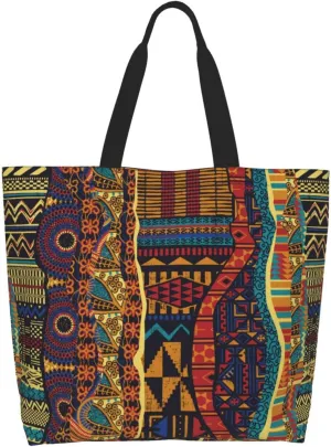 African Ethnic Grocery Bag Africa Shoulder Bag Handbag Shopping African Grocery Bags Tote Bag African Art Bag