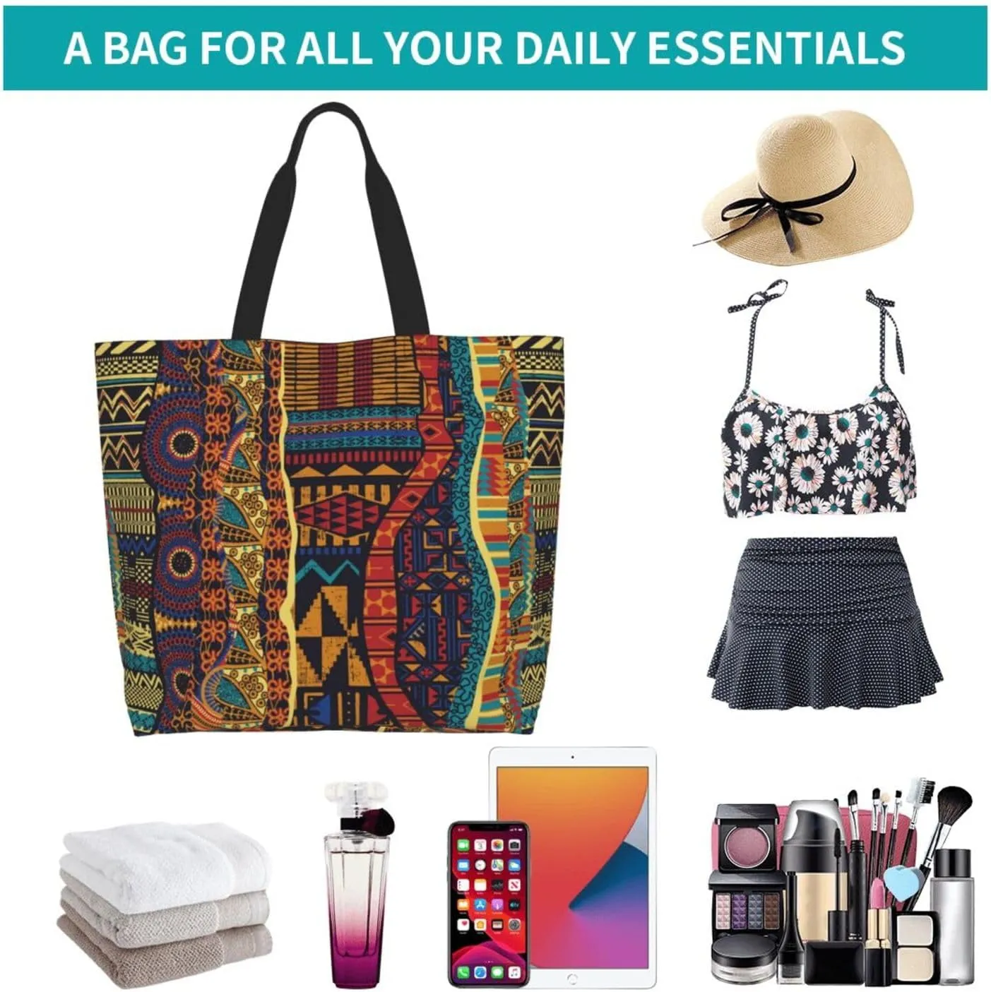 African Ethnic Grocery Bag Africa Shoulder Bag Handbag Shopping African Grocery Bags Tote Bag African Art Bag