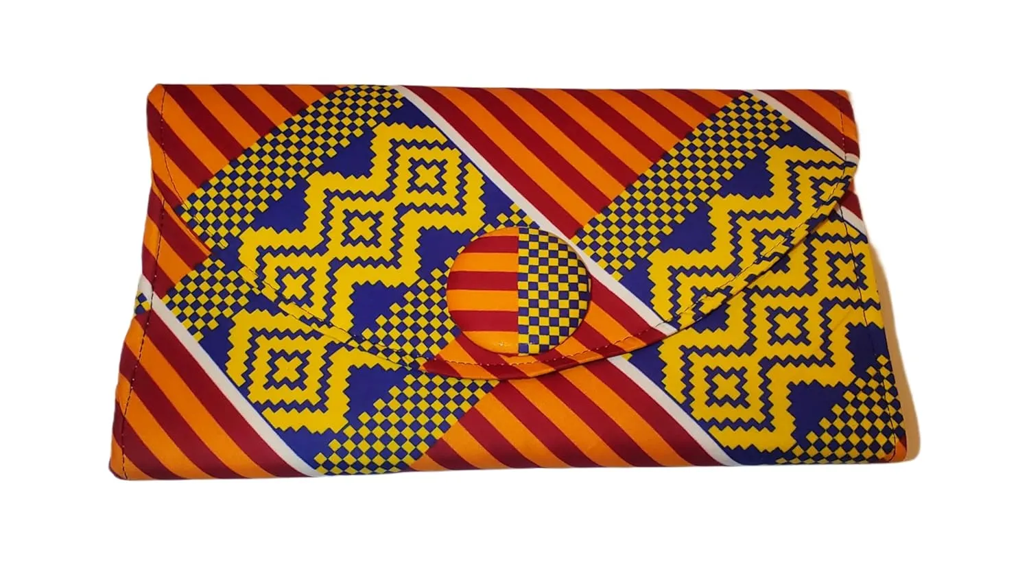 Ahiastring African Clutch Purse - Handmade Kente Design - Tribal Inspired Bag Limited edition.