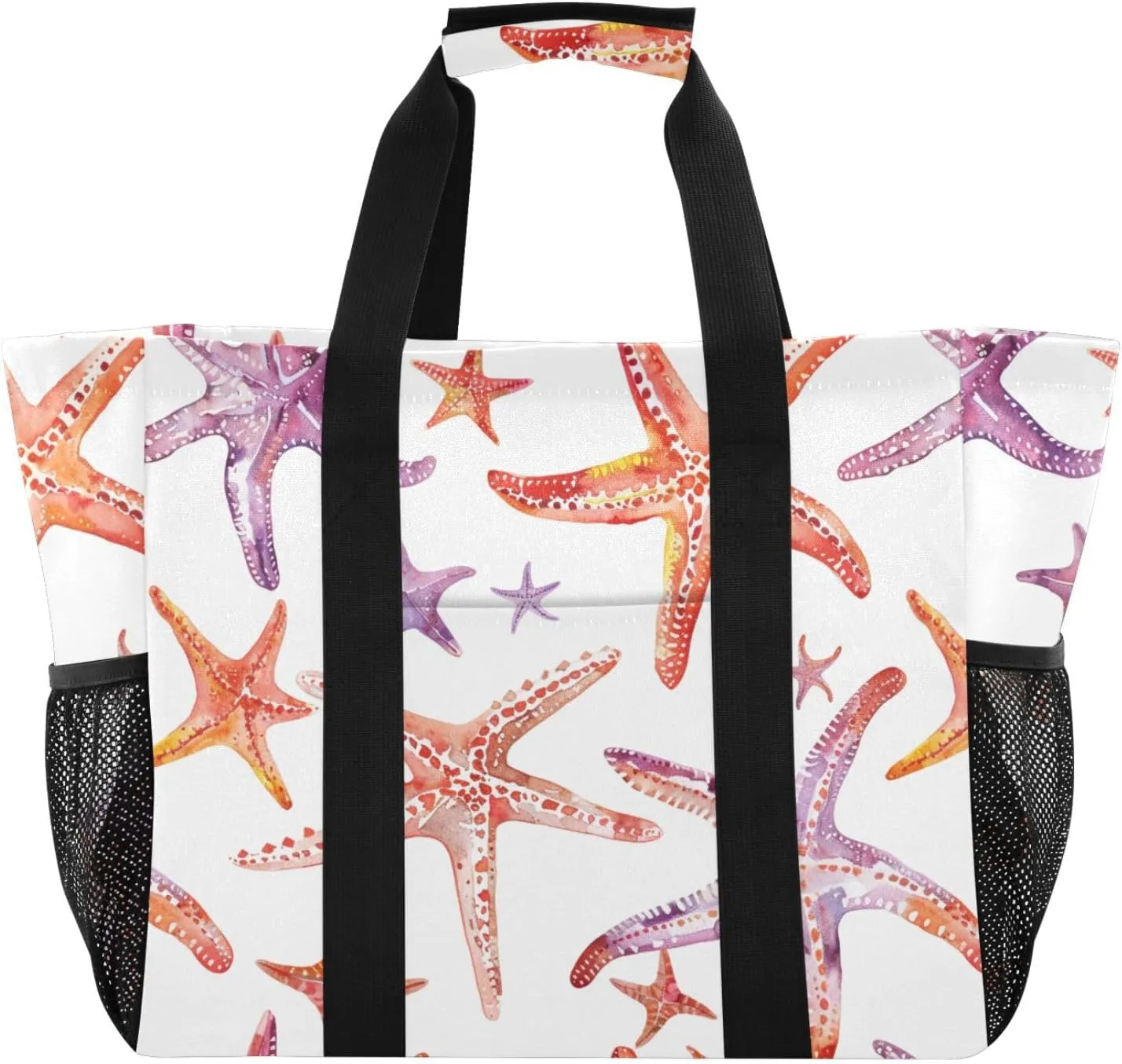 ALAZA Starfish Seamless Waterproof Beach Tote Bags