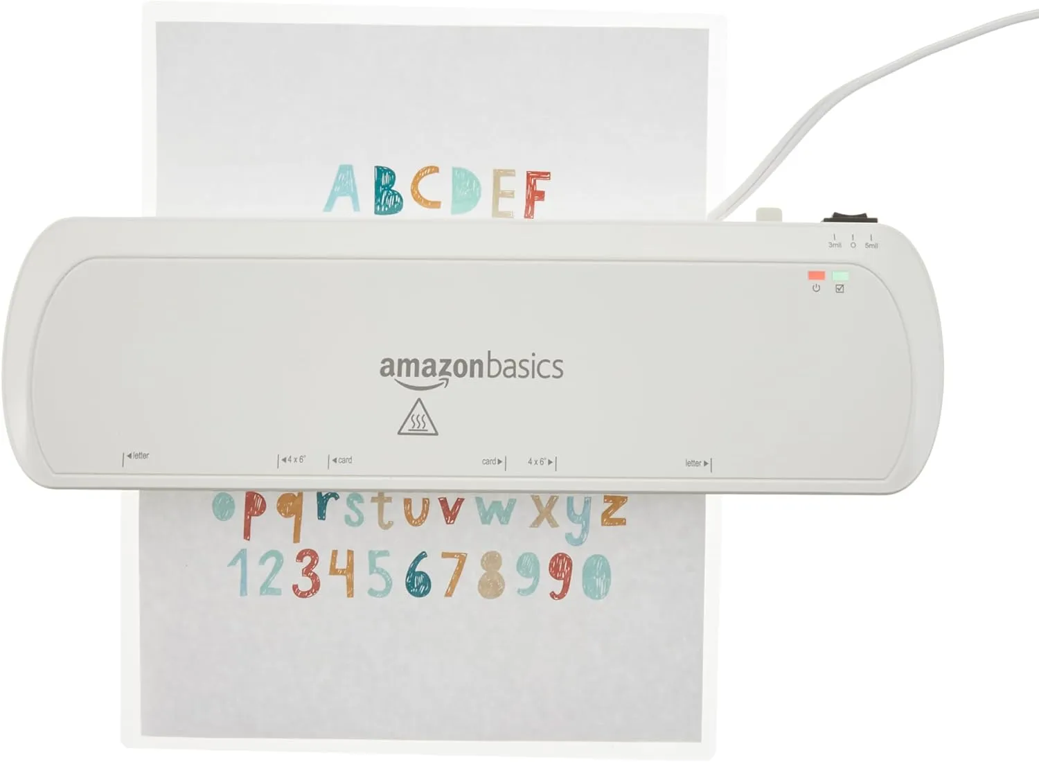 Amazon Basics Clear Thermal Laminating Plastic Paper Laminator Sheets, 9 x 11.5-Inch, 200-Pack, 3mil