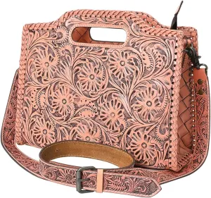 American Darling Clutch Hand Tooled Genuine Leather Women Bag Western Handbag Purse