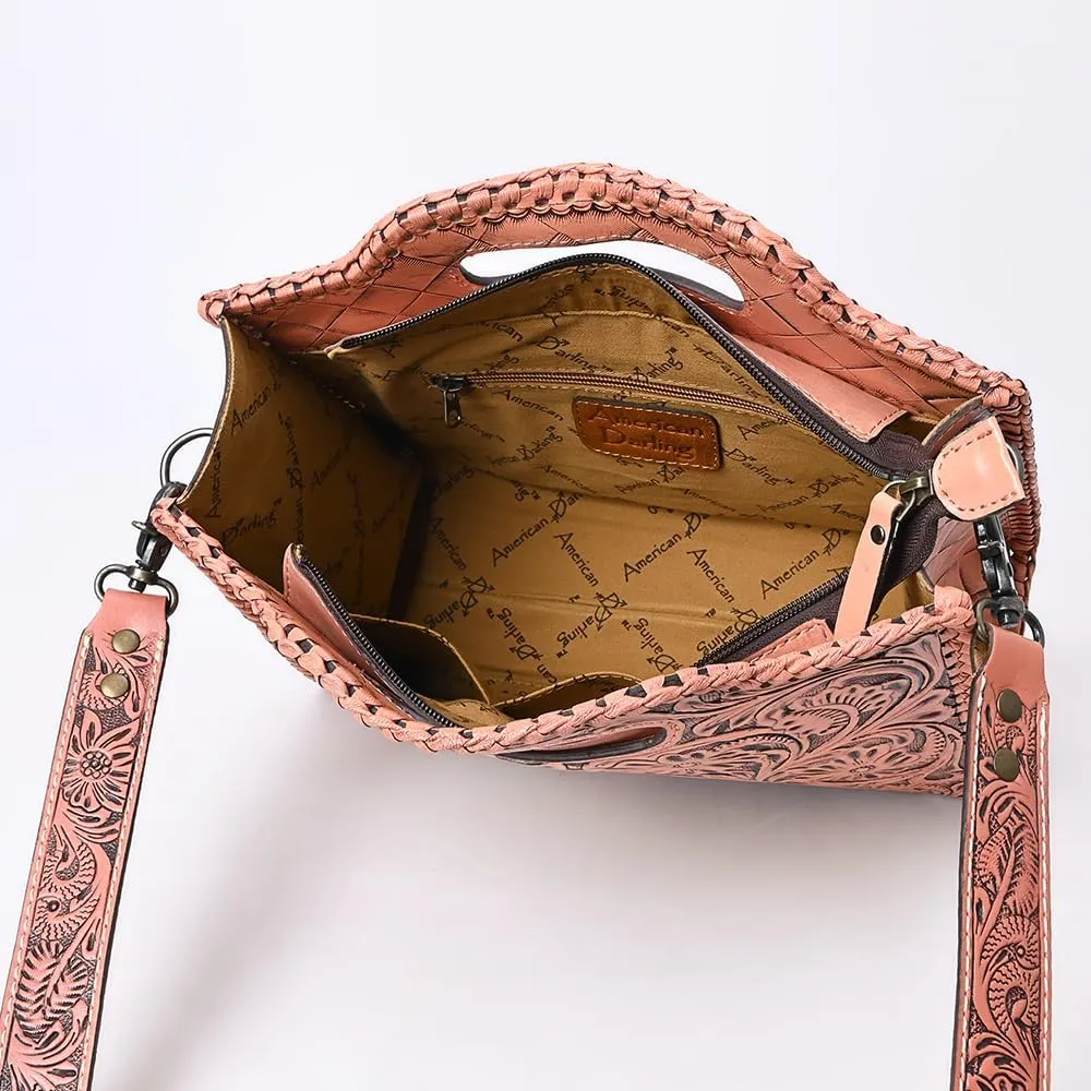 American Darling Clutch Hand Tooled Genuine Leather Women Bag Western Handbag Purse