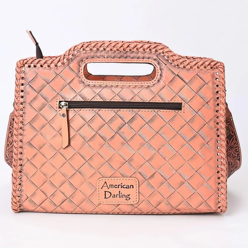 American Darling Clutch Hand Tooled Genuine Leather Women Bag Western Handbag Purse