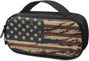 American US Flag Insulin Pen Cooler Travel Case Waterproof Diabetic Medication Insulated Cool Organizer for Insulin Pen and Other Diabetic Supplies Easy to Use & Carry