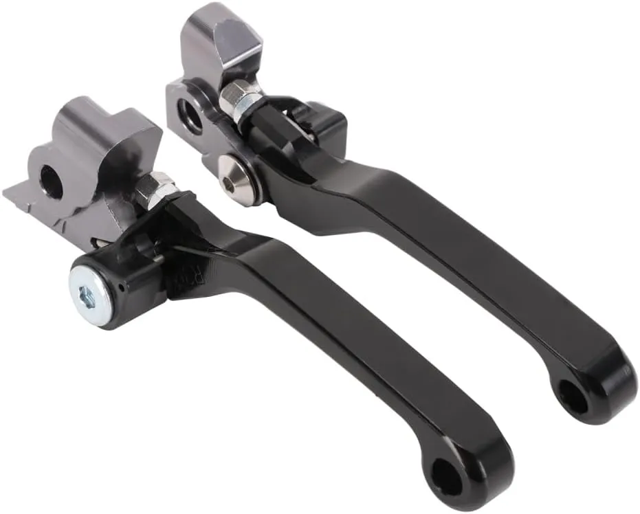 AnXin Motorcycle Brake Clutch Lever Foldable Levers Set CNC for 125 150 250 300 350 450 500 SX XC EXC SXF XCW XCF XCFW EXCF TPI Dirt Bike Black