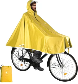 ANYOO Waterproof Rain Poncho Bike Bicycle Rain Capes Lightweight Compact Reusable for Adults