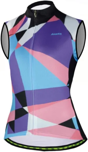 Aogda Sleeveless Cycling Jerseys Women Bike Tops Team Biking Shirts Bicycle Vests Clothing