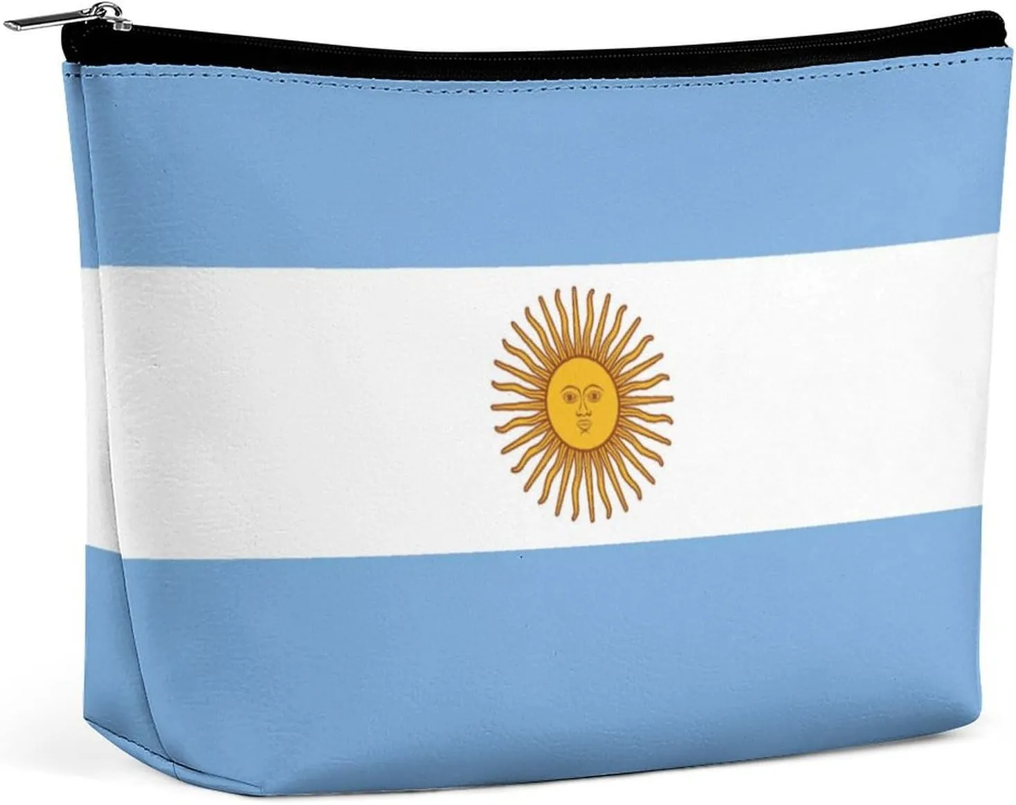Argentina Flag Travel-Friendly Makeup Bag Compact Cosmetic Organizer for Women Girls