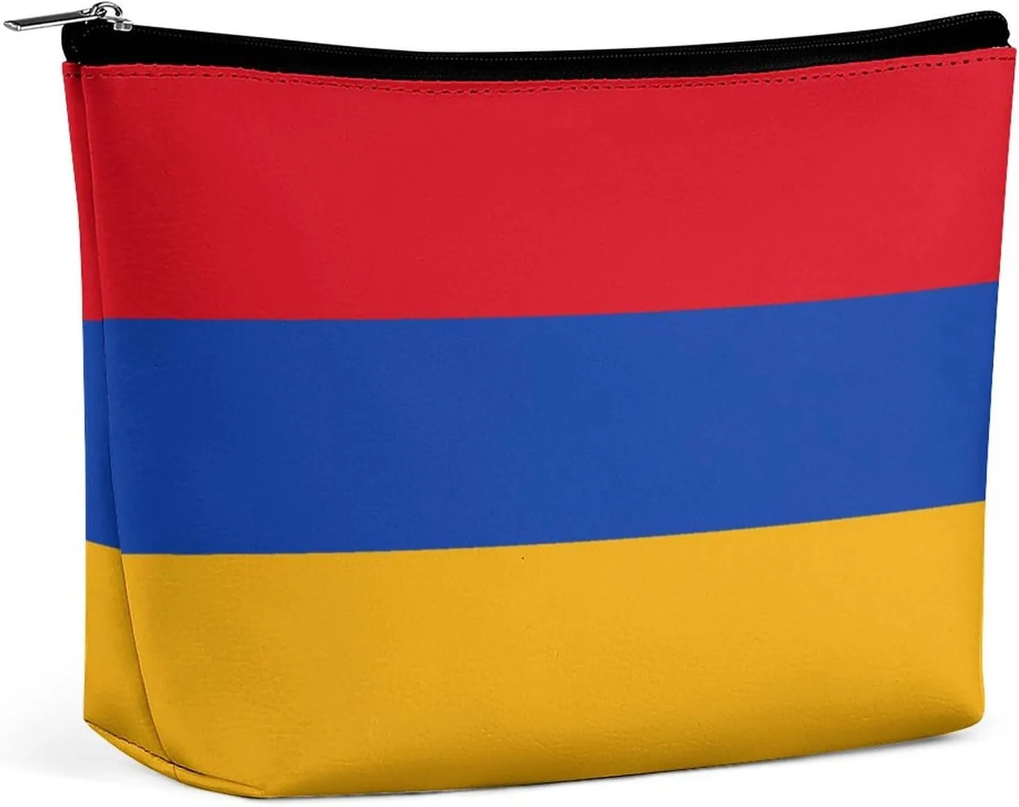 Armenian Flag Travel-Friendly Makeup Bag Compact Cosmetic Organizer for Women Girls