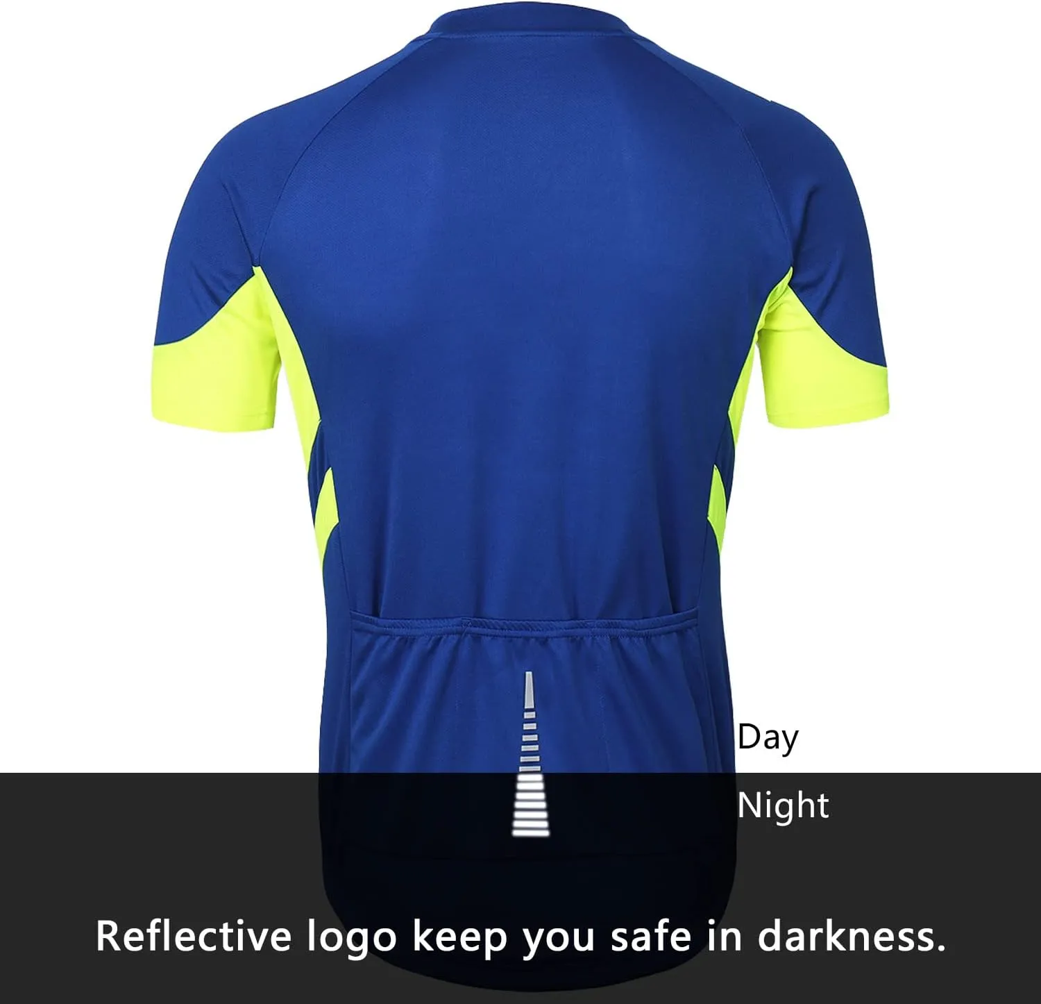 ARSUXEO Men's Short Sleeves Cycling Jersey Bicycle Biking Bike Shirt 636