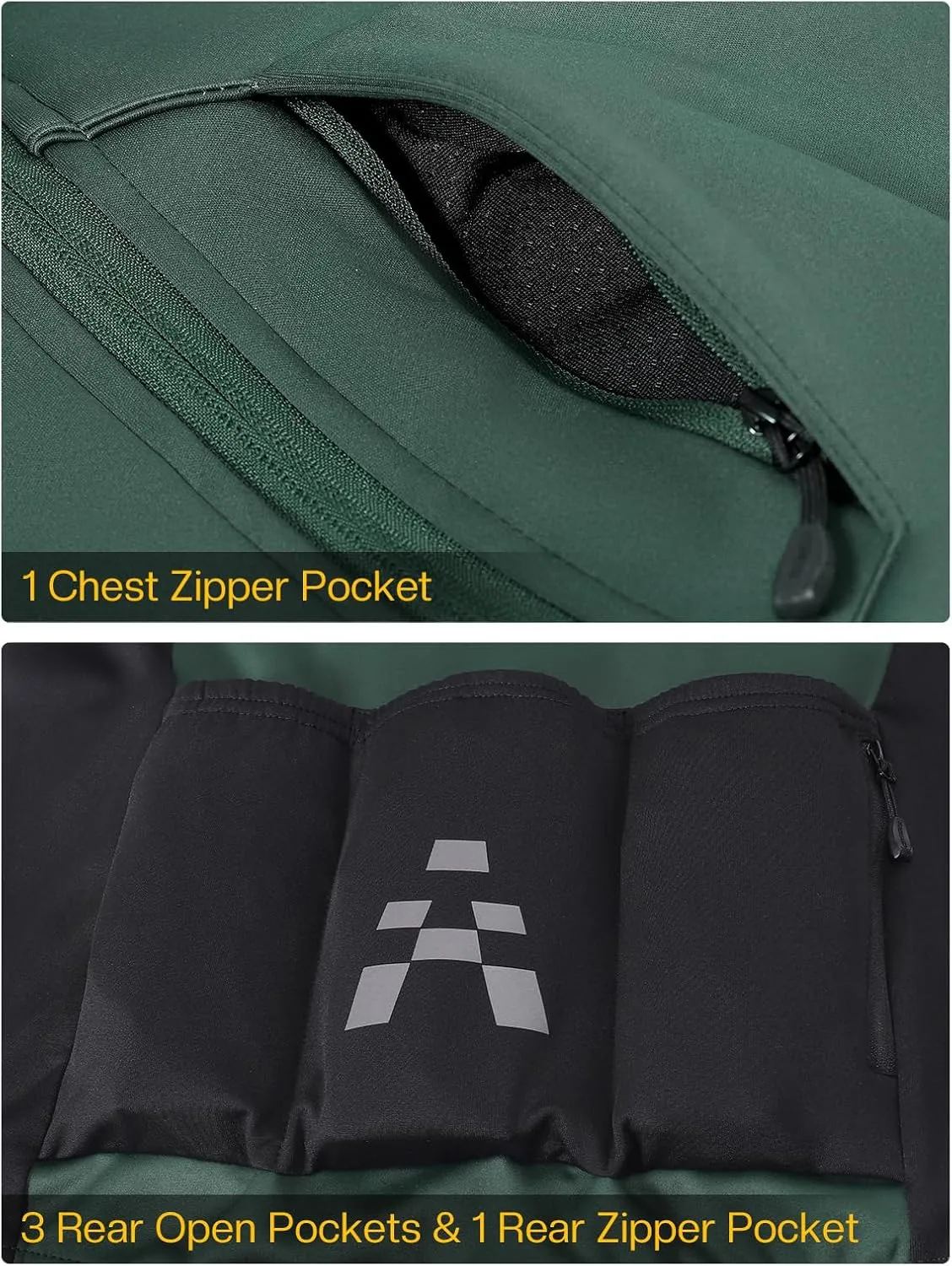 ARSUXEO Winter Cycling Jacket for Men Softshell Fleece MountainBike Biking Bicycle Jacket Thermal Windbreaker