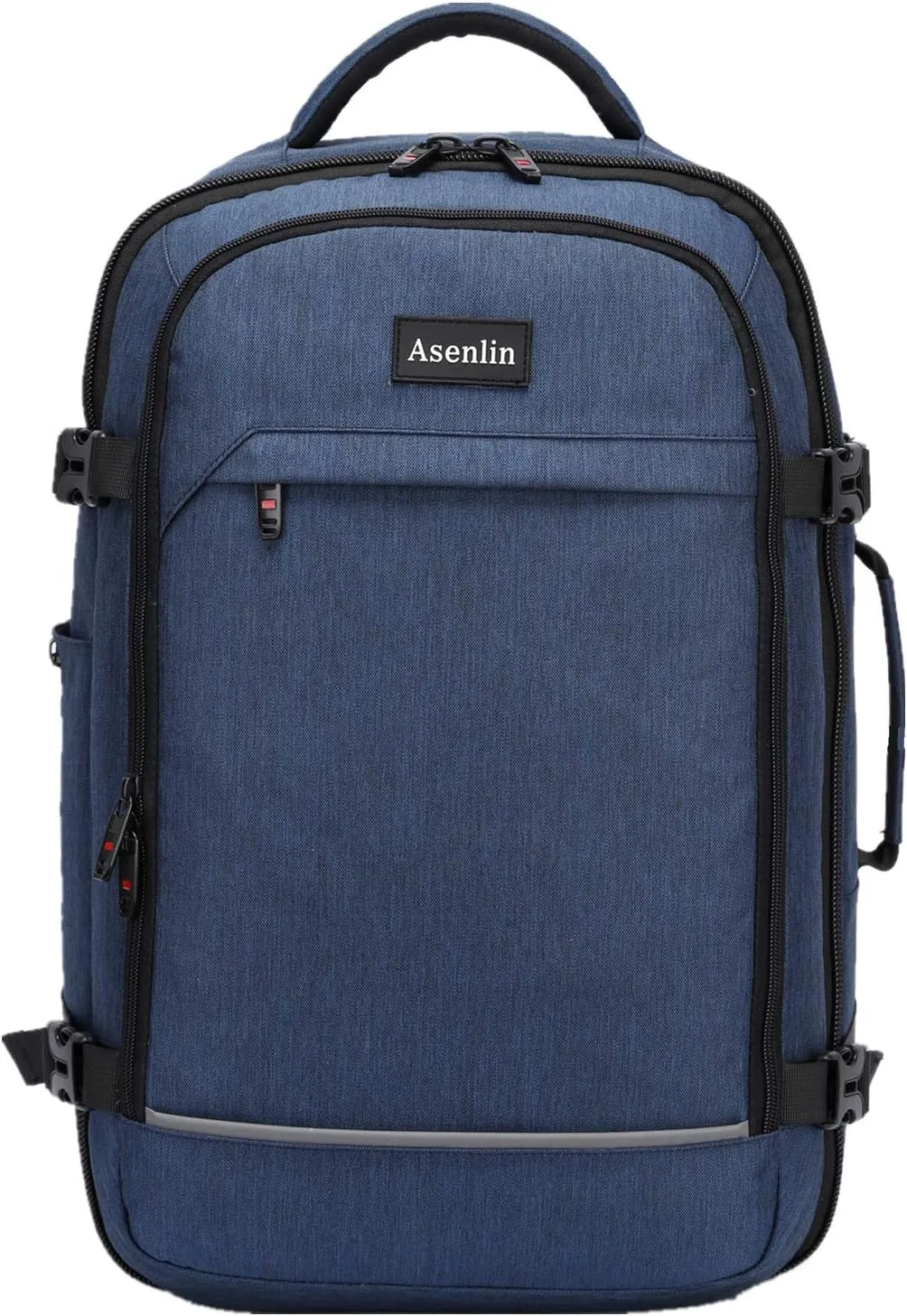 Asenlin 40L Travel Backpack for Women Men，17 Inch Laptop Backpack Flight Approved Luggage Carry On Water Resistant Computer Backpack for Weekender Overnight Large Daypack Blue