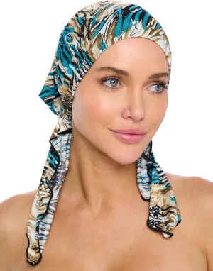 Ashford & Brooks Pre Tied Bandana Turban Chemo Head Scarf Sleep Hair Cover Hat