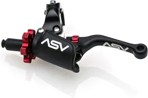 ASV Unbreakable C6 Off-Road Clutch Lever w/PRO Hotstart Perch # CD C606PH - Shorty Black