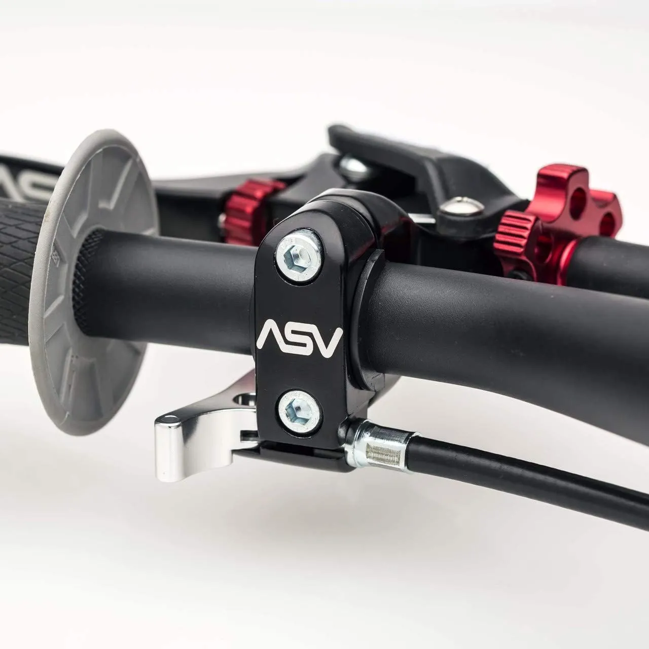 ASV Unbreakable C6 Off-Road Clutch Lever w/PRO Hotstart Perch # CD C606PH - Shorty Blue
