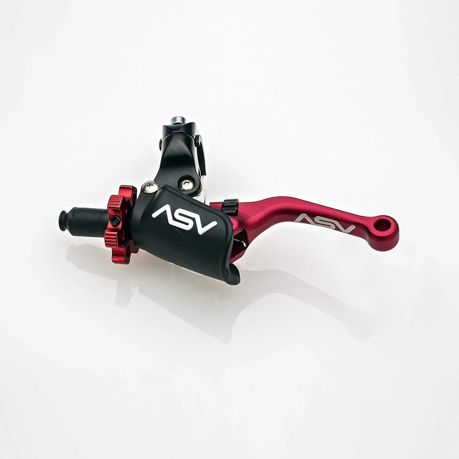 ASV Unbreakable C6 Off-Road Clutch Lever w/PRO Hotstart Perch # CD C606PH - Shorty Red