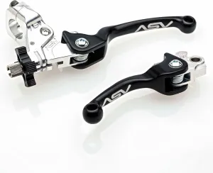 ASV Unbreakable F2 Off-Road Clutch and Brake Lever w/Perch # BC F21306SX - Black Standard (6.25" from Pivot)
